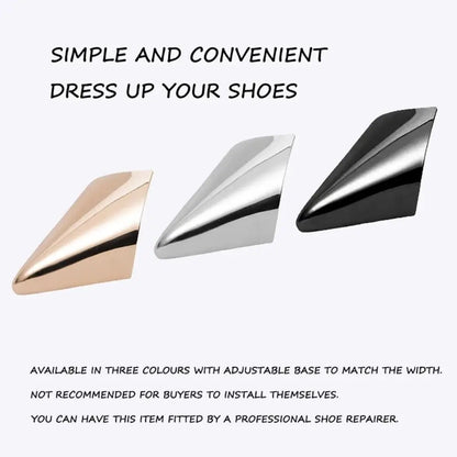 Tip Cap Decoration Anti Wear Anti-kick Shoe Pointed Protector Metal Shoe Toe Cover High Heels