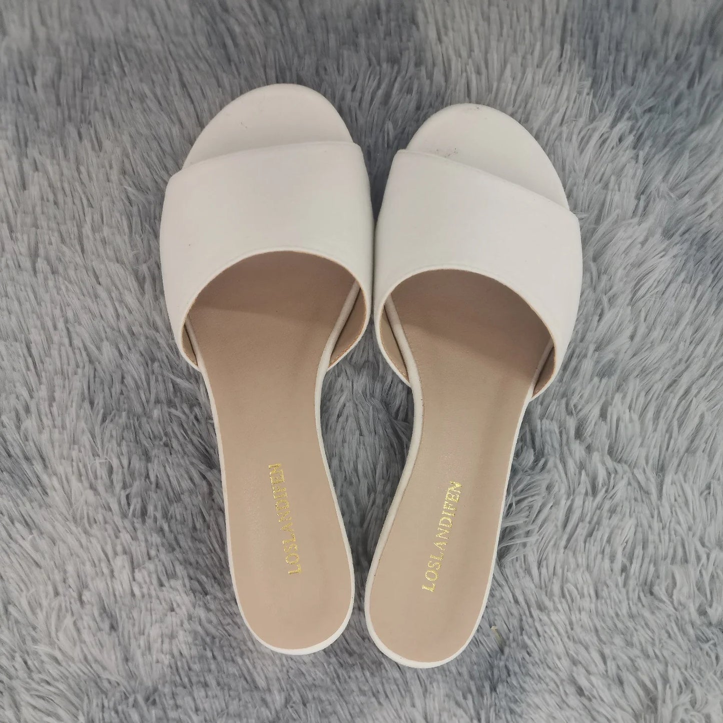 Elegant Summer Slippers 3cm Velvet Mules Wedge Sandals Slippers Open Toe High Heels Casual Dress Woman Shoes Plus Size