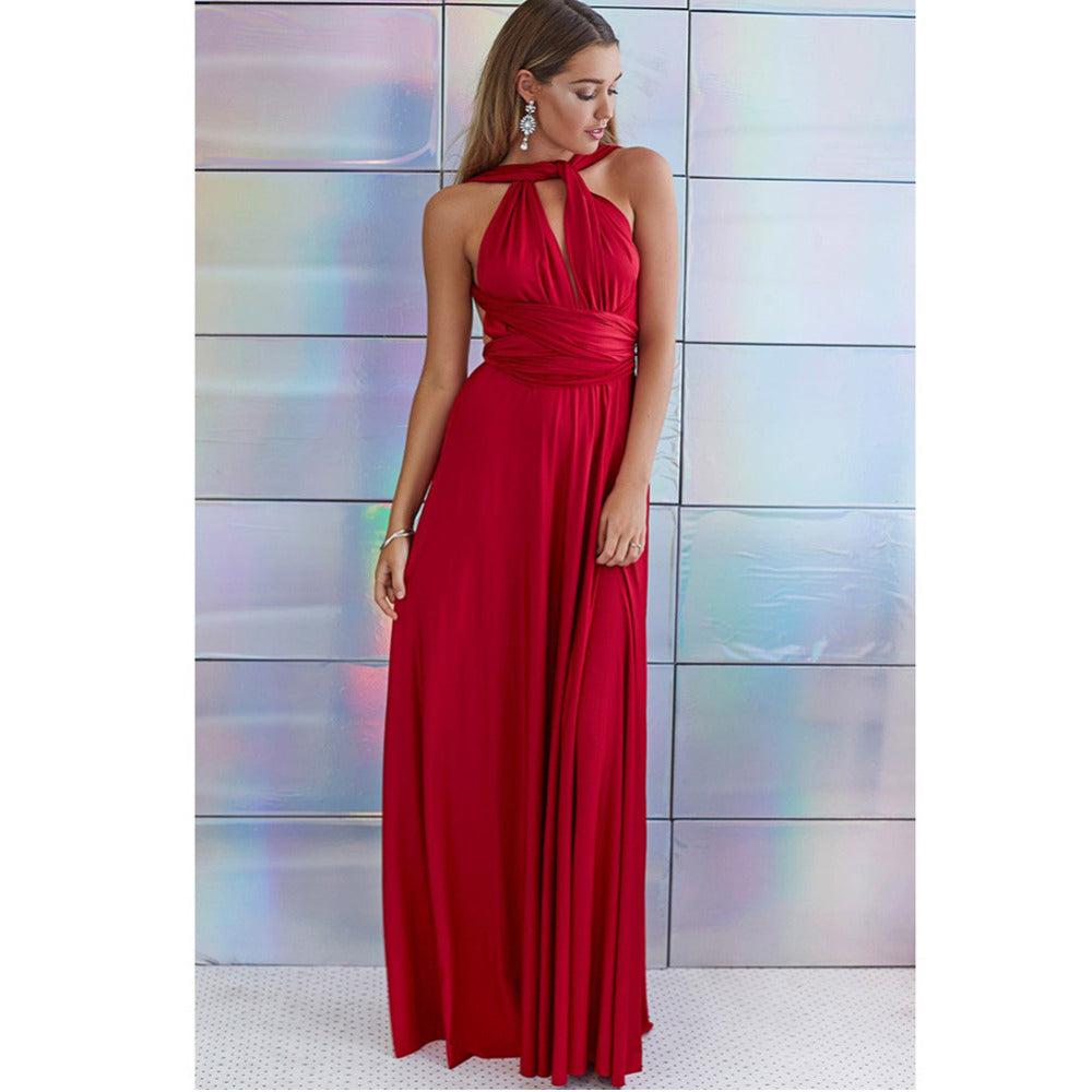 Multiway Wrap Convertible Boho Maxi Bandage Long Dress