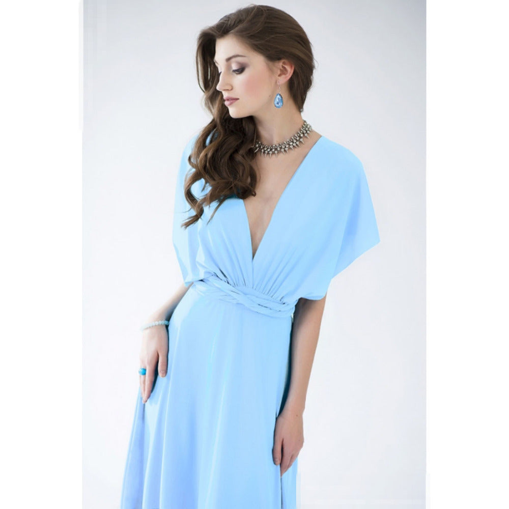 Multiway Wrap Convertible Boho Maxi Bandage Long Dress