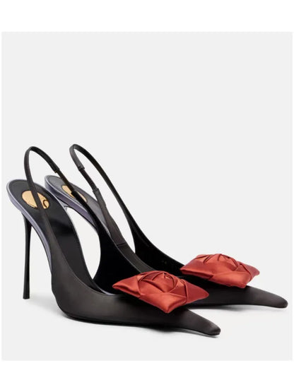 Women's Summer New Slim Fit High-heeled pointed  Sandals, Fashionable Pointed  Sandals