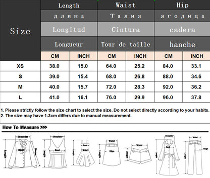 Knitted Skirt Suit Crew Neck Single-Breasted Short Sleeve Top+Fashion Elegant Elastic Waist Mini Skirt