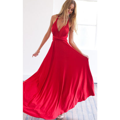 Multiway Wrap Convertible Boho Maxi Bandage Long Dress