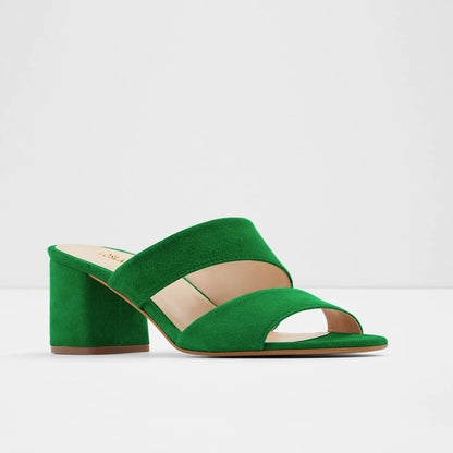 Open toe sandals with 5 cm block Heels