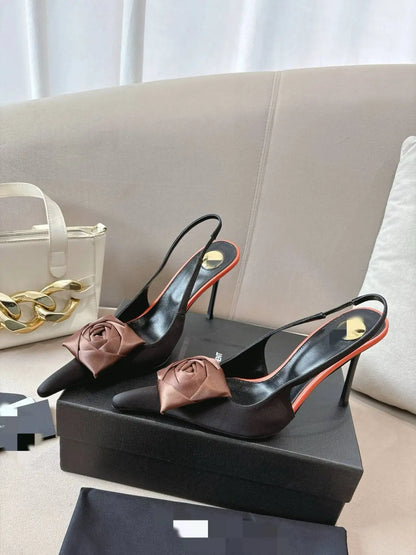Women's Summer New Slim Fit High-heeled pointed  Sandals, Fashionable Pointed  Sandals