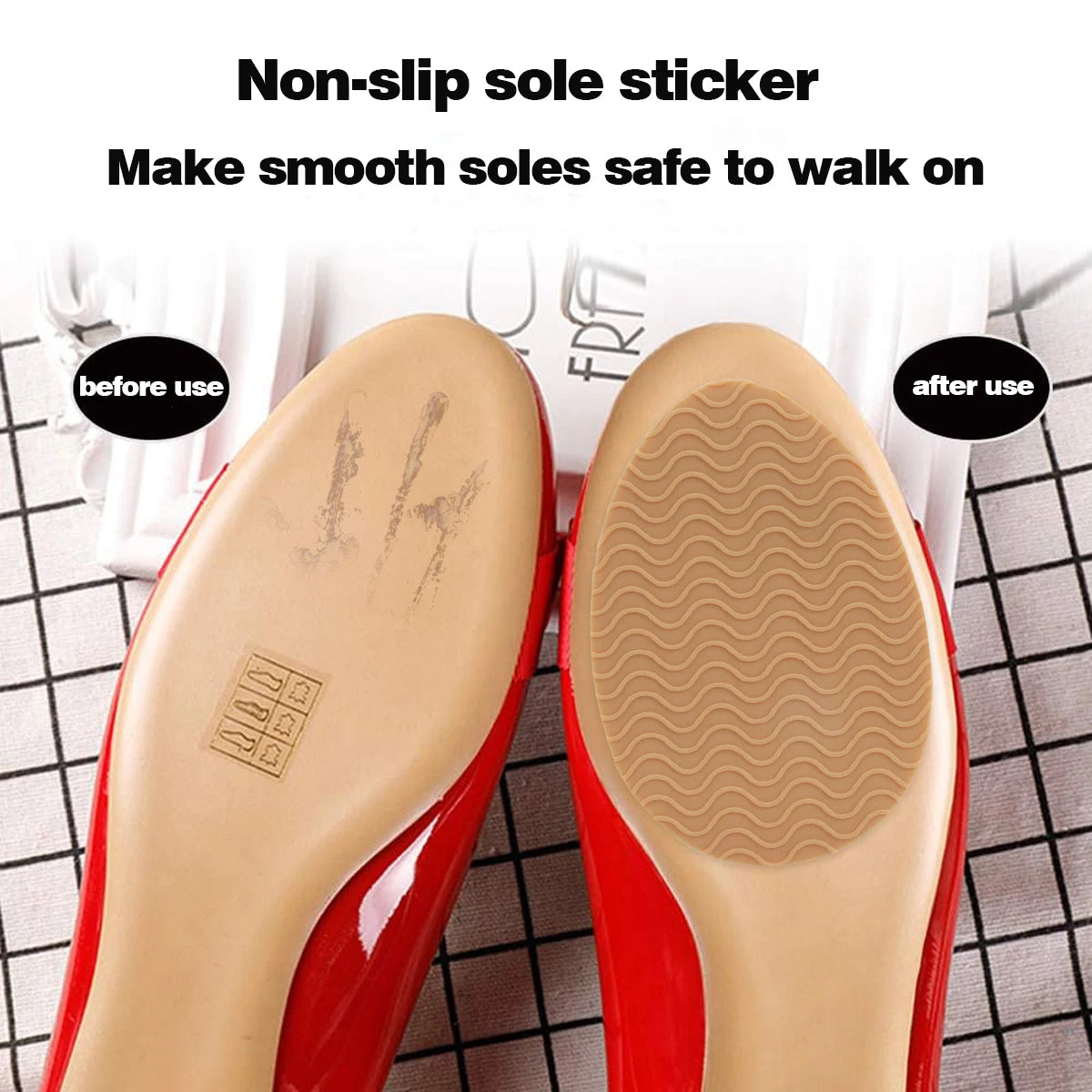 1 pairs Wear-Resistant Non-Slip Shoes Mat Self-Adhesive Forefoot High Heels Rubber Pads