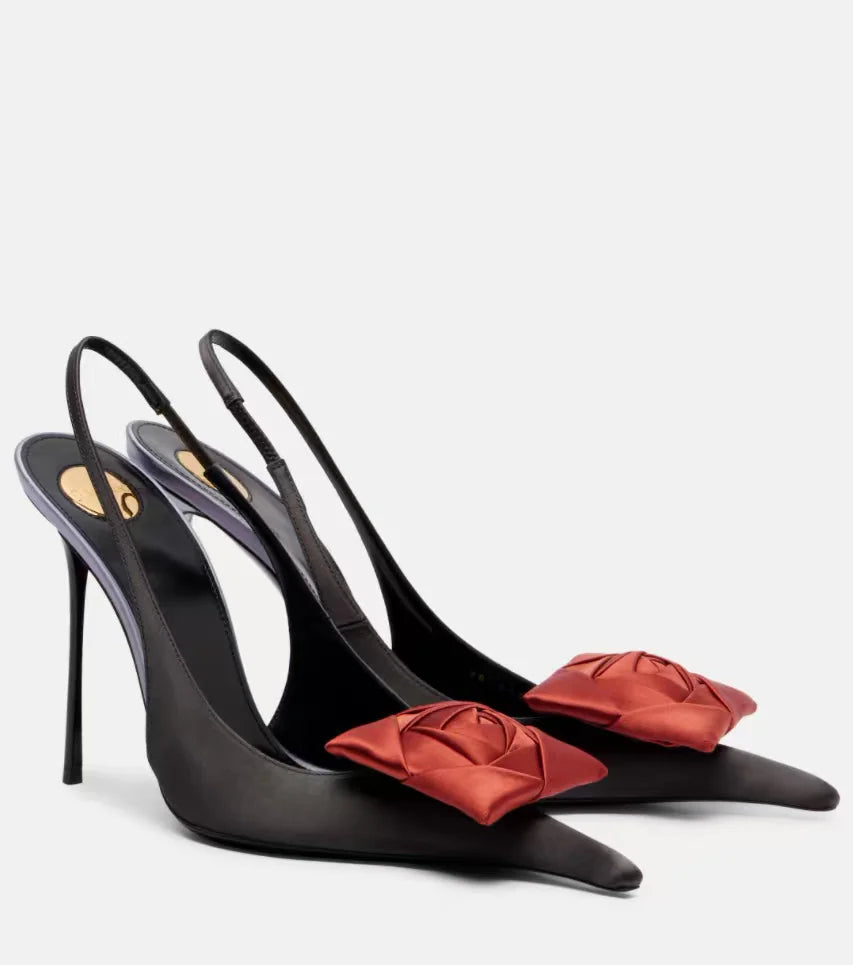 Women's Summer New Slim Fit High-heeled pointed  Sandals, Fashionable Pointed  Sandals