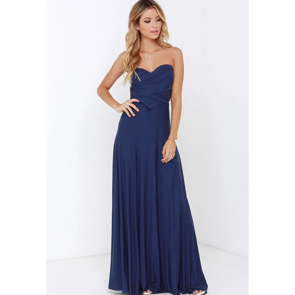 Multiway Wrap Convertible Boho Maxi Bandage Long Dress