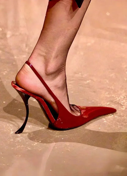 Women's Summer New Slim Fit High-heeled pointed  Sandals, Fashionable Pointed  Sandals