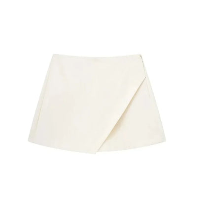 Asymmetric High waist Skort For Women Asymmetric - Skirt short