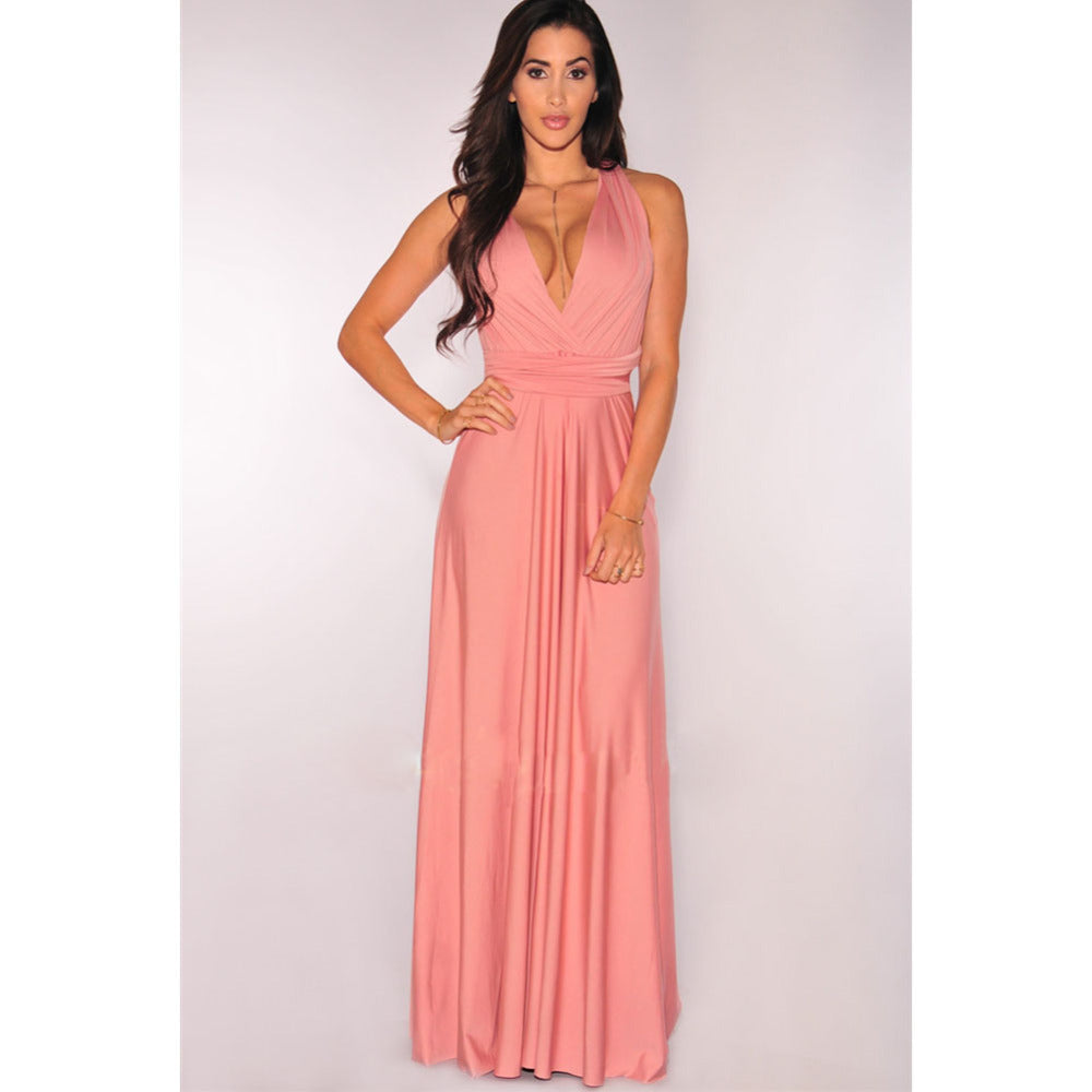 Multiway Wrap Convertible Boho Maxi Bandage Long Dress