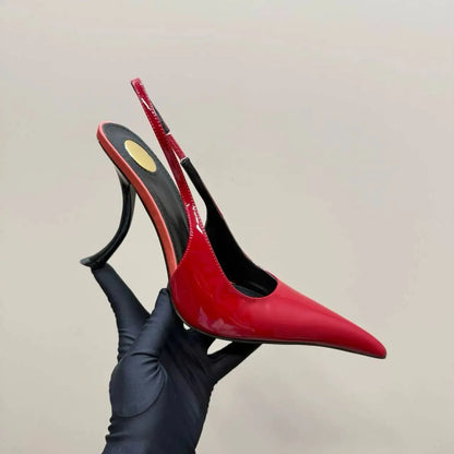 Women's Summer New Slim Fit High-heeled pointed  Sandals, Fashionable Pointed  Sandals