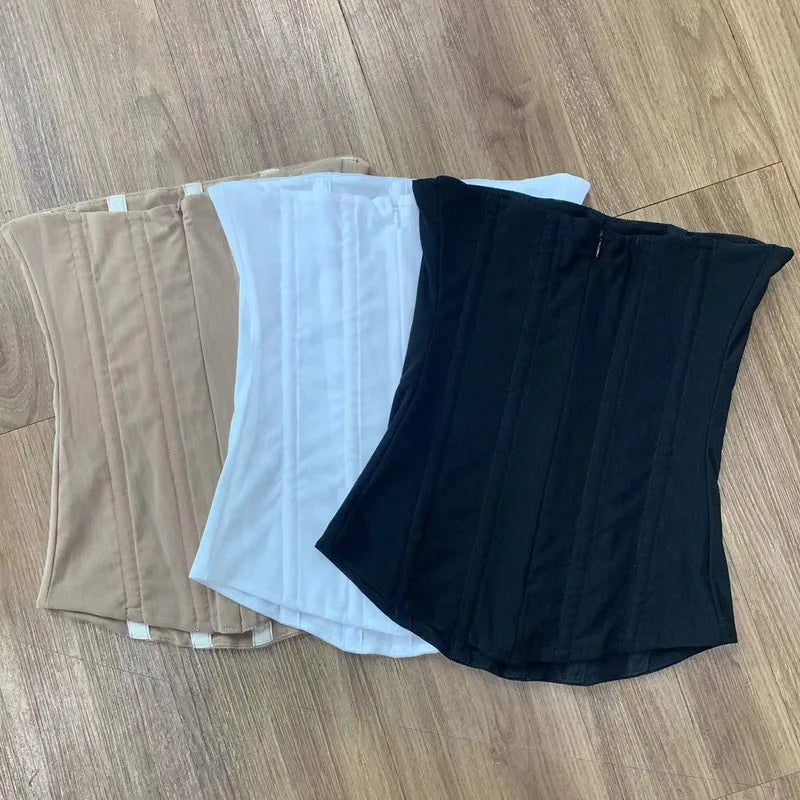 Tossy Mesh Backless Summer Vest Female Elegant Luxury Patchwork Strapless Solid Slim Streetwear Inner Sexy Y2k Tank Top Women's