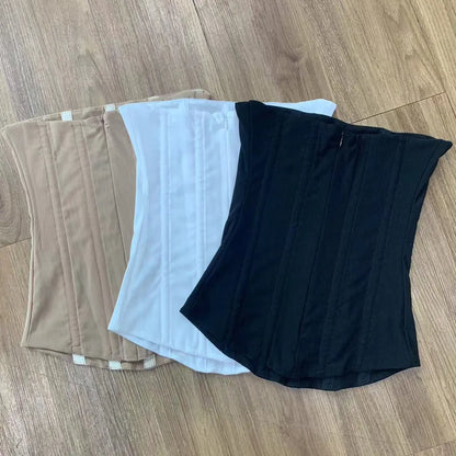 Tossy Mesh Backless Summer Vest Female Elegant Luxury Patchwork Strapless Solid Slim Streetwear Inner Sexy Y2k Tank Top Women's