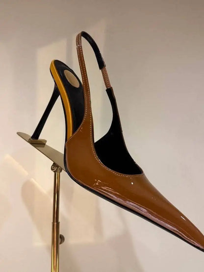 Women's Summer New Slim Fit High-heeled pointed  Sandals, Fashionable Pointed  Sandals