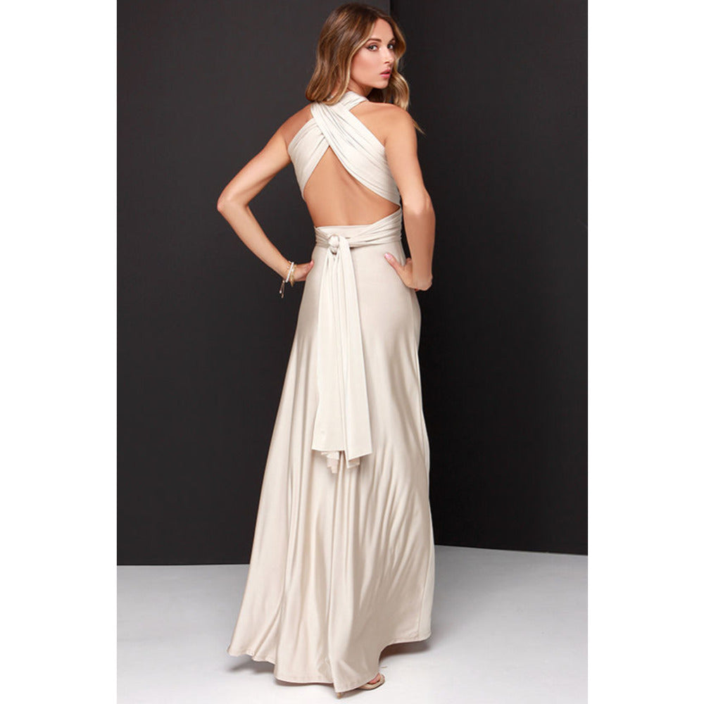 Multiway Wrap Convertible Boho Maxi Bandage Long Dress