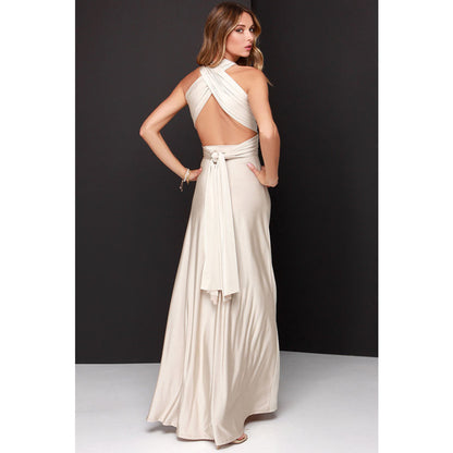 Multiway Wrap Convertible Boho Maxi Bandage Long Dress