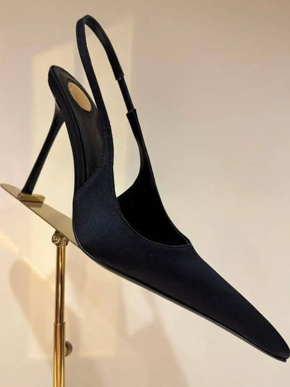 Women's Summer New Slim Fit High-heeled pointed  Sandals, Fashionable Pointed  Sandals
