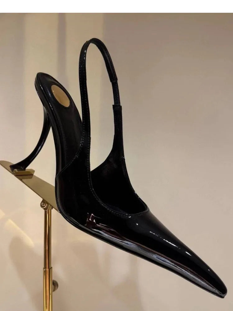 Women's Summer New Slim Fit High-heeled pointed  Sandals, Fashionable Pointed  Sandals
