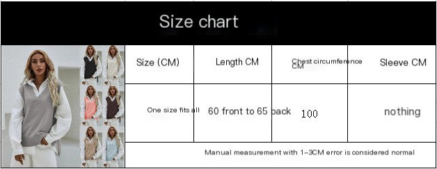 Women's Slim Fit V-Neck sleeveless  Sweater