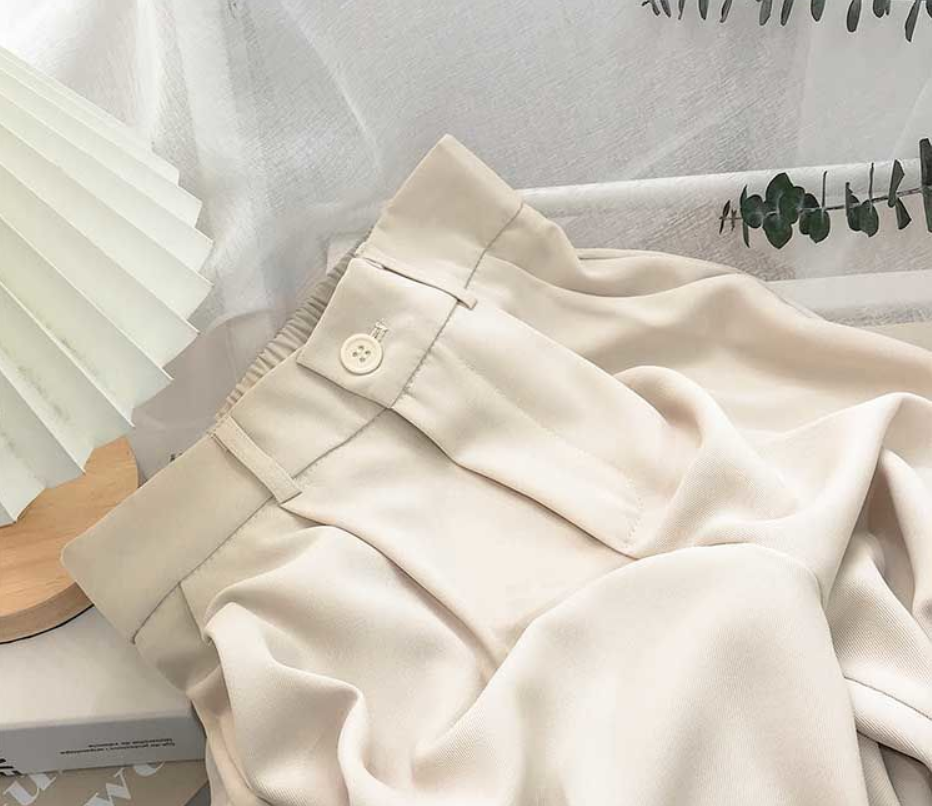 High Waist Loose Slim Cigarette Pants for Women