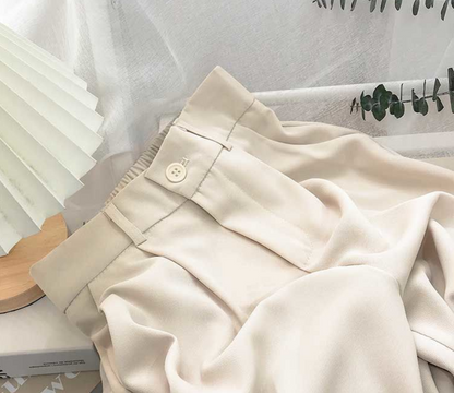 High Waist Loose Slim Cigarette Pants for Women