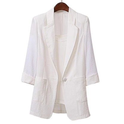 Casual Loose-Fit 3/4 sleeve Jacket for Women