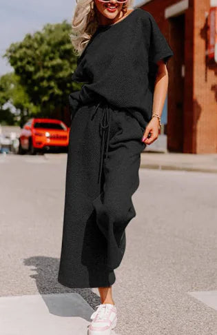 Wide Leg and trendy shirt - 2-Piece Casual Set