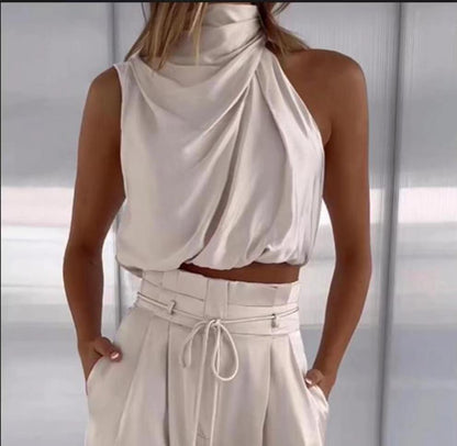 Classy versatile 2-Piece Summer Casual Sleeveless Set