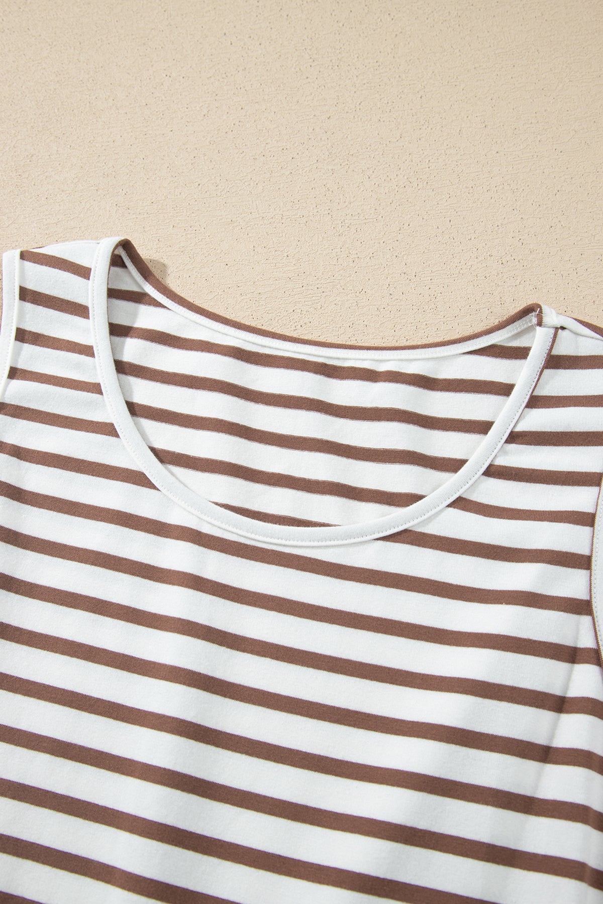 Striped Colorblock Sleeveless Maxi Dress