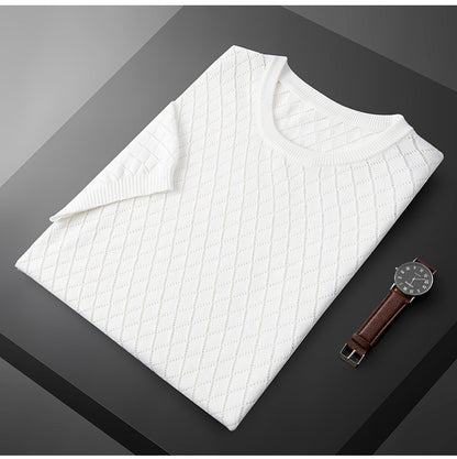 Luxe Elegance Loose Knit Tee Shirt